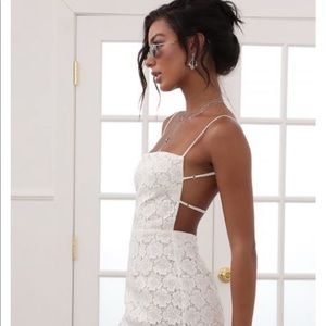 Lucy in the sky floral white dress